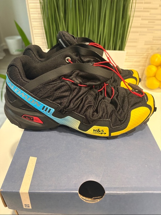 Salomon Shoes - Salomon Speedcross 3V Project Trail Shoes - Black & Yellow